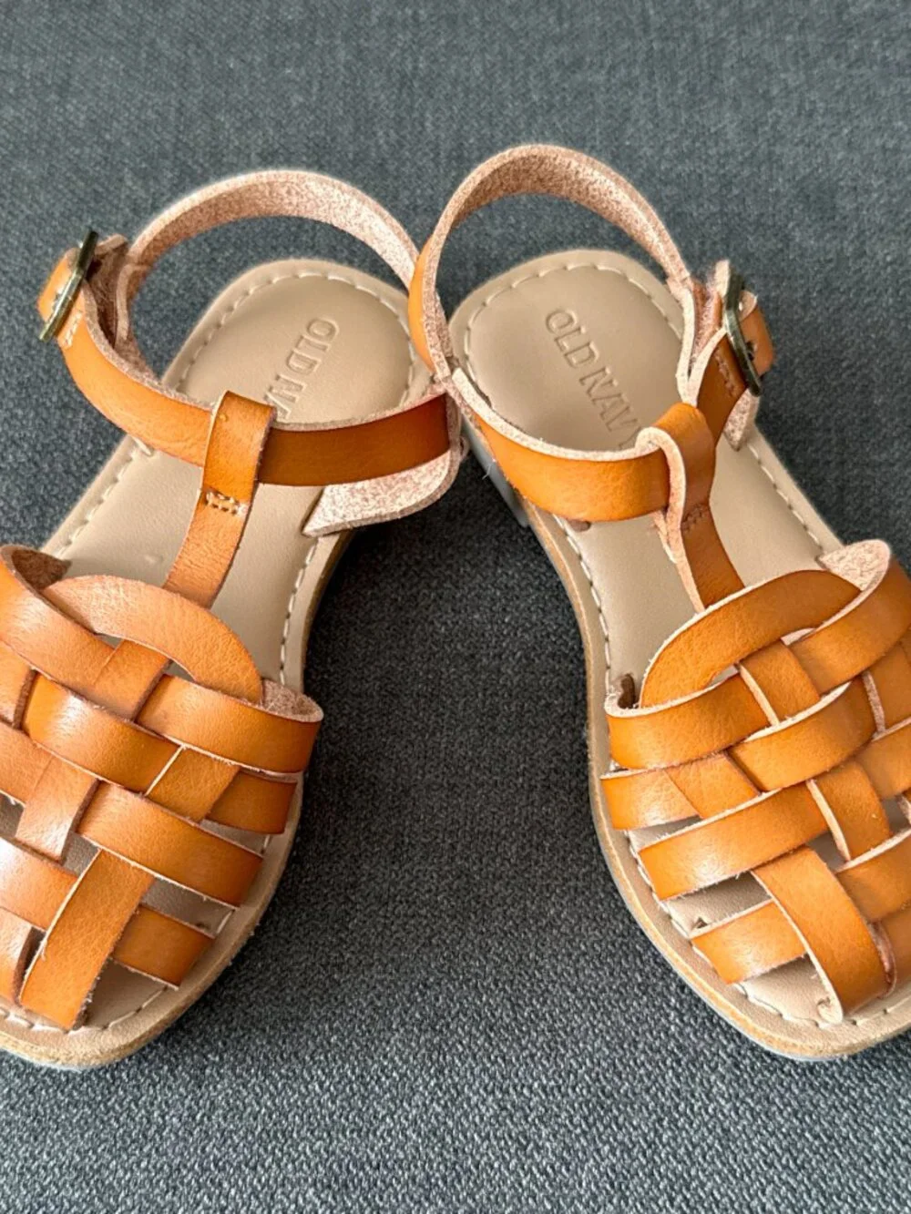 Old Navy Brown Fisherman Sandals Toddler Size 7